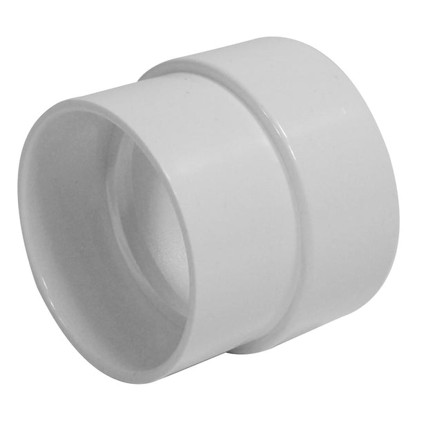 2" to 1 13/16" Inlet Adaptor - for Central Vac Installation - White - Plastiflex SV8086
