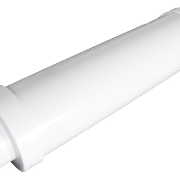 12'' Long Exhaust Muffler - for Central Vacuum Installation - White