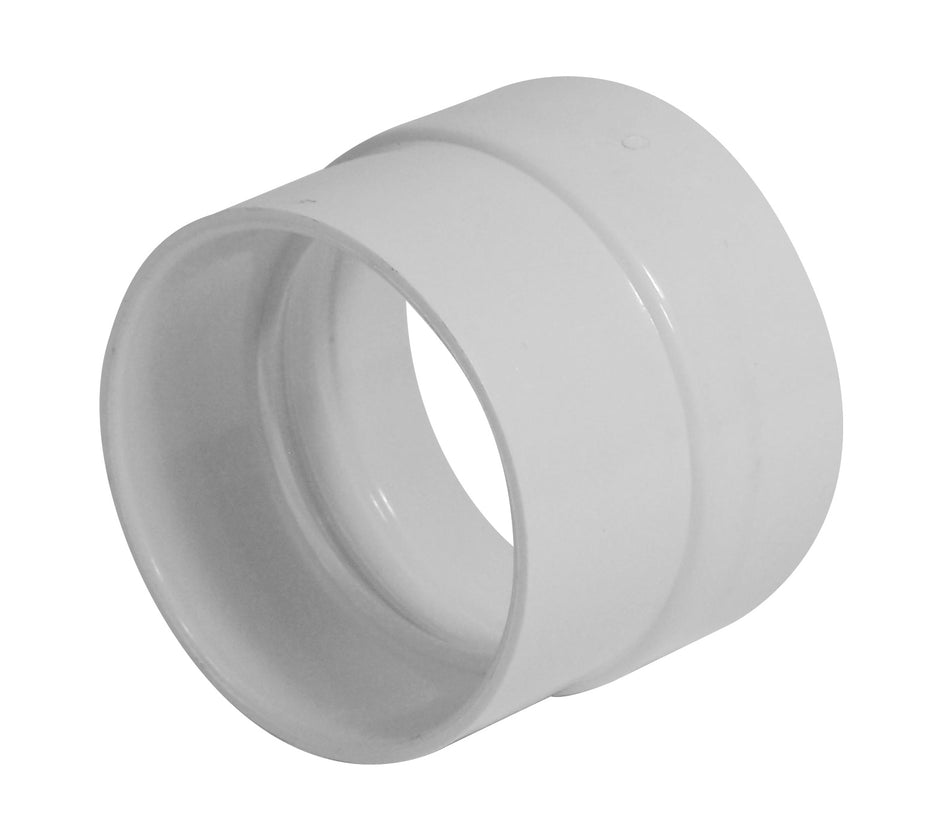 2"  X 1 7/8"  Fitting for Tangential Motor - for Central Vacuum Installation - White - Hayden 752027