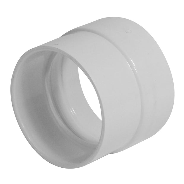 2"  X 1 7/8"  Fitting for Tangential Motor - for Central Vacuum Installation - White - Hayden 752027