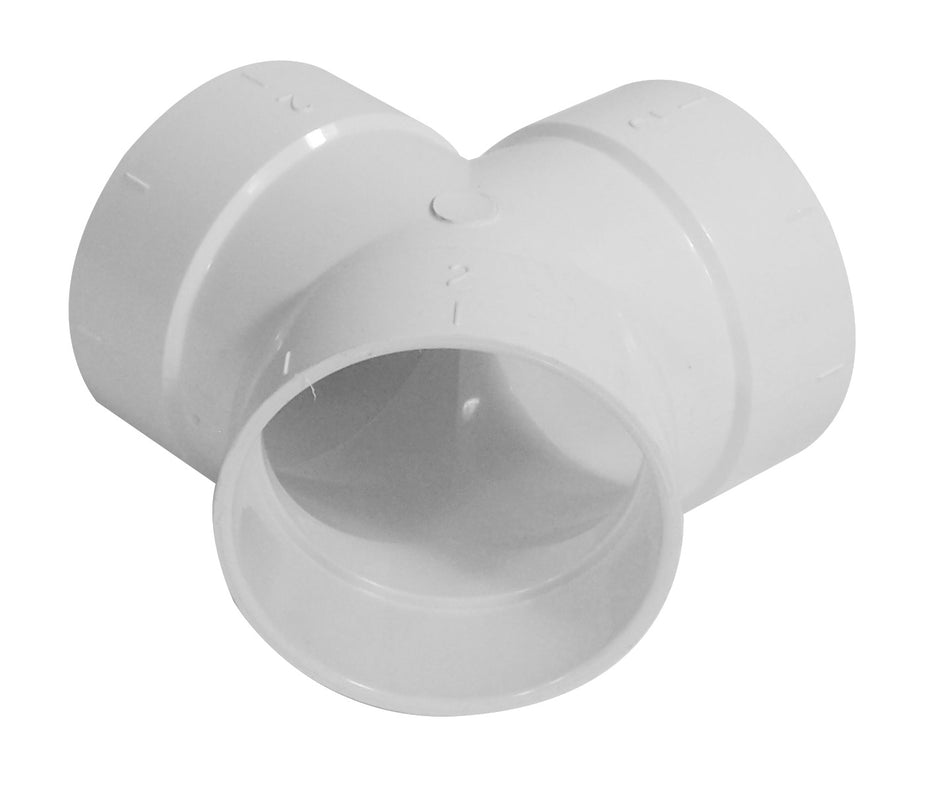 45Â° Elbow - Double "TY"  Fitting - For Central Vacuum Installation - Plastiflex SV8070
