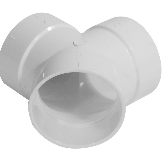45Â° Elbow - Double "TY"  Fitting - For Central Vacuum Installation - Plastiflex SV8070