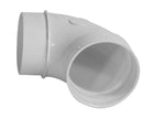 90Â° Medium Elbow - M/F - for Central Vacuum Installation - White - Hayden 765509W