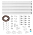 Installation Kit for Central Vacuum - 3 Inlets - 48' (14.6 m) Piping - with Accessories
