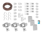 FITTING KIT 3 INLETS CENTRAL WHITE