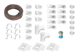 Installation Kit for Central Vacuum - 3 Inlets - with Accessories