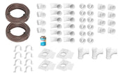 Installation Kit for Central Vacuum - 4 Inlets - with Accessories without Inlet Valve