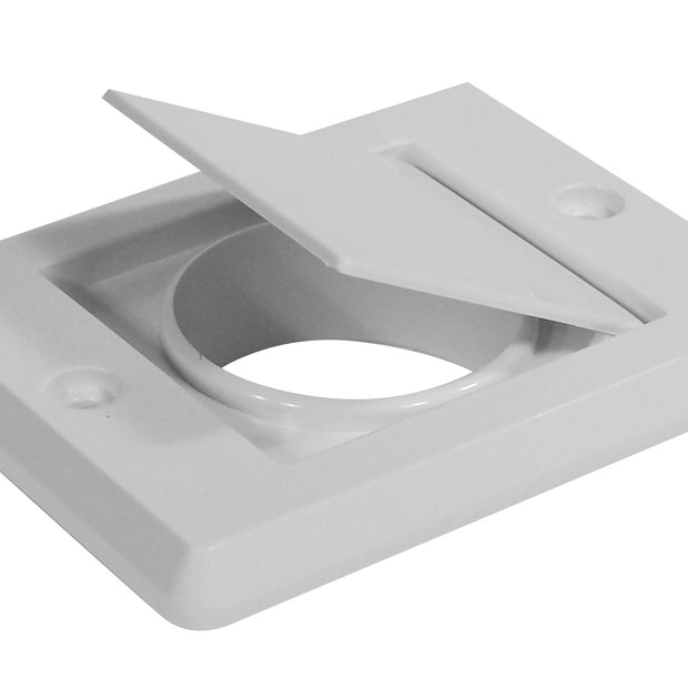 Exhaust Vent Cap - for Central Vacuum Installation - White - Plastiflex SV8118