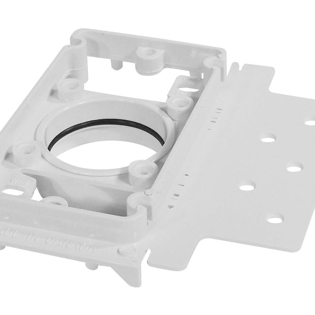 4" Wall Mounting Plate for Central Vacuum - Plastiflex SV8001