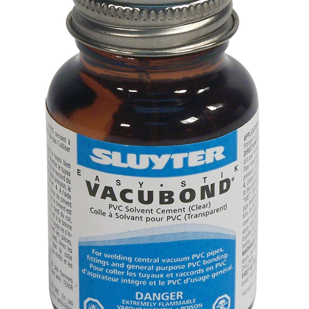 Pvc Solvent Glue - 60 ml - Clear - for Central Vacuum Pipes and Fittings - Sluyter 10340