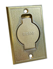 METAL INLET VALVE - FITTING FOR CENTRAL VAC - BRASS
