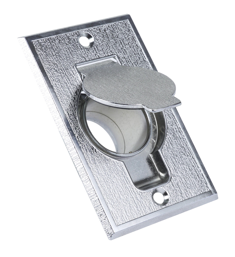 Metal Electric Inlet Valve - for Central Vac Installation - Chrome
