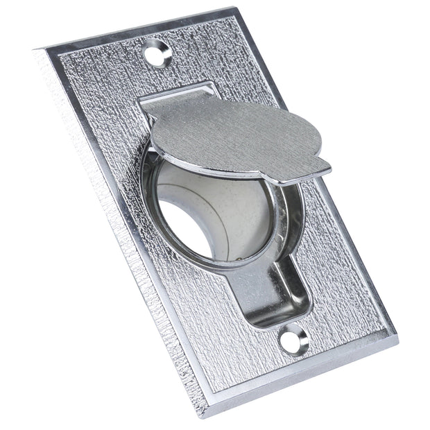 Metal Electric Inlet Valve - for Central Vac Installation - Chrome