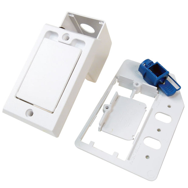 Square Door Supervalve - for Central Vacuum Installation - White - Hayden 791760W