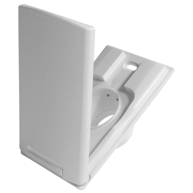 R-VEX Inlet Valve - for Central Vacuum Installation - White - Plastiflex SV8026