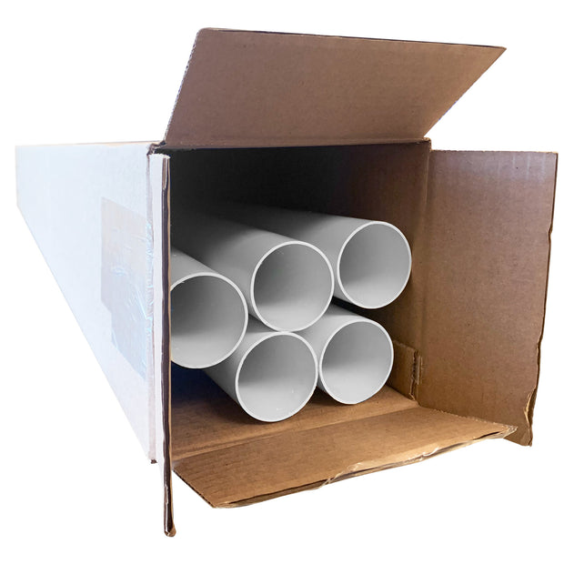 Fitting for Central Vacuum Installation - White - 5 Pieces of 2" x 5'