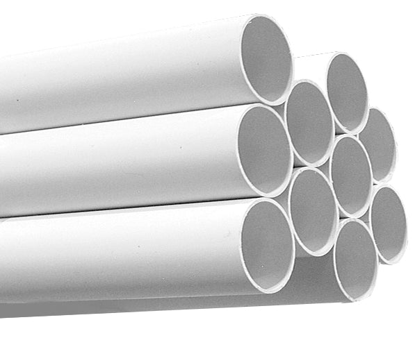 PVC Pipe - 2" (50.8 mm) diameter - 5'  (1.5 m) lenght - for Central Vacuum Installation - White - 50' Bundle