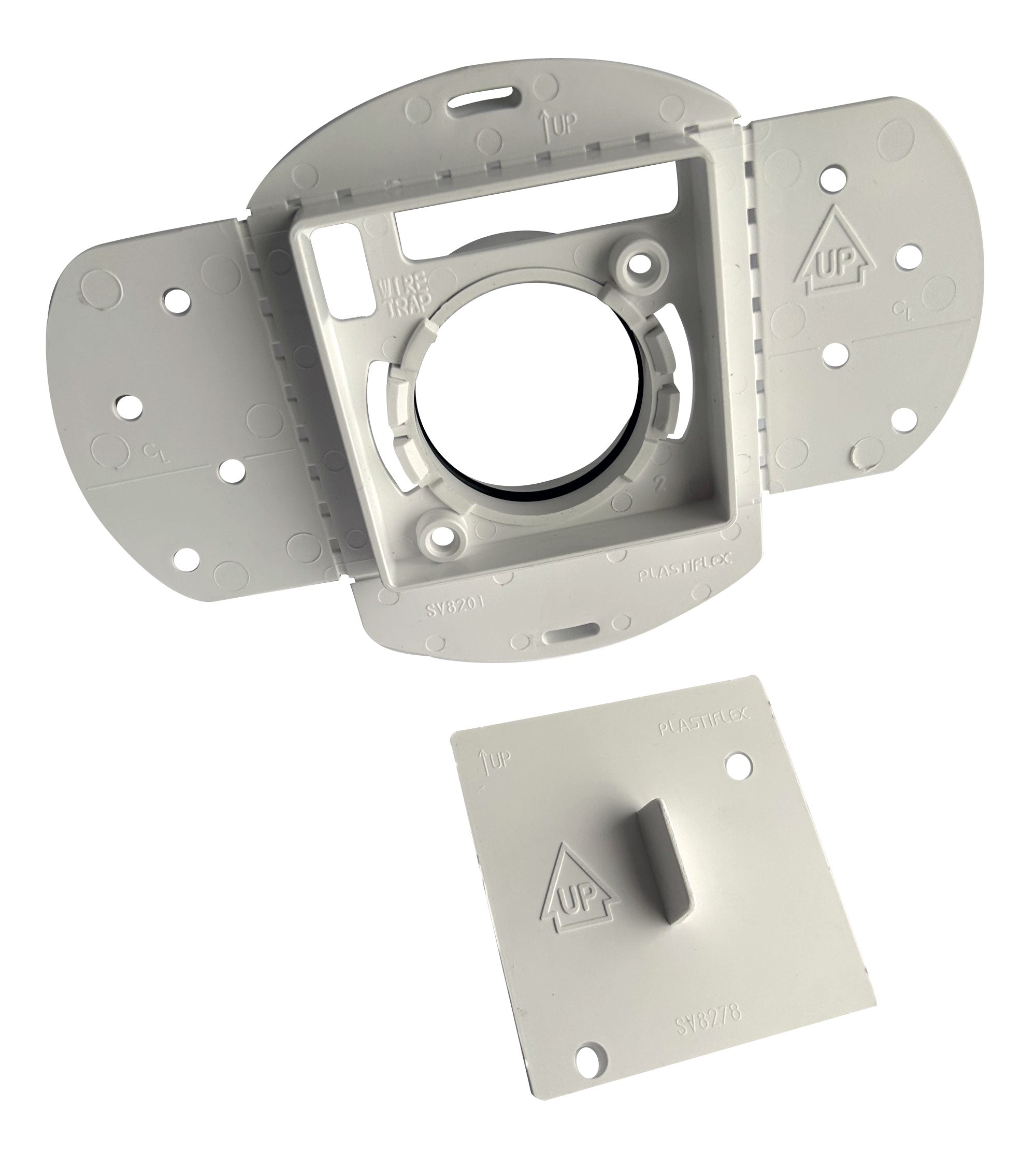 FITTING MOUNTING BRACKET PLASTIFLEX SQUARE FT901W
