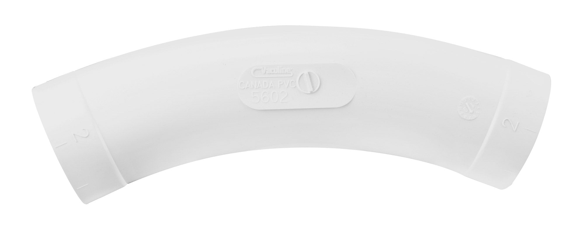 45Â° Elbow - Long - for Central Vacuum retractable Installation - Canplas 765602W