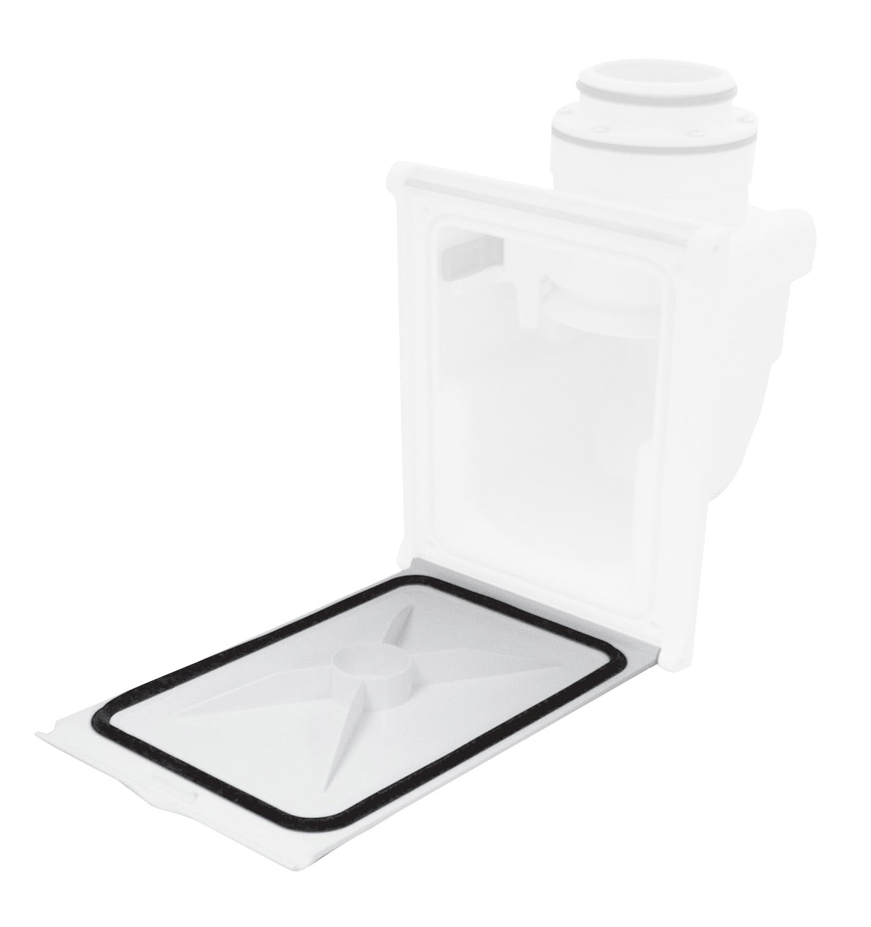 Trapdoor with Sealing Gasket (Box Not Included) - Hide-A-Hose HS4000W-D