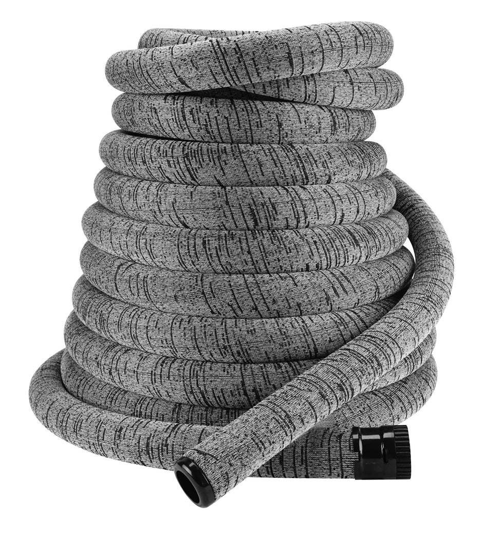 Central Vacuum Hose - 30' (9 m) for Retractable Hose System - With Grey Hose Cover - Plastiflex VX400114032VRET4