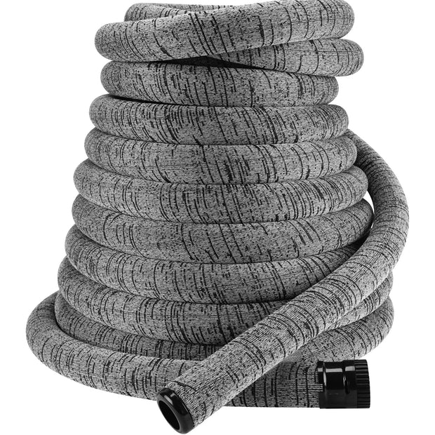 Central Vacuum Hose - 52' (15.8 m) for Retractable Hose System - With Grey Hose Cover - Plastiflex VX400114052VRET4