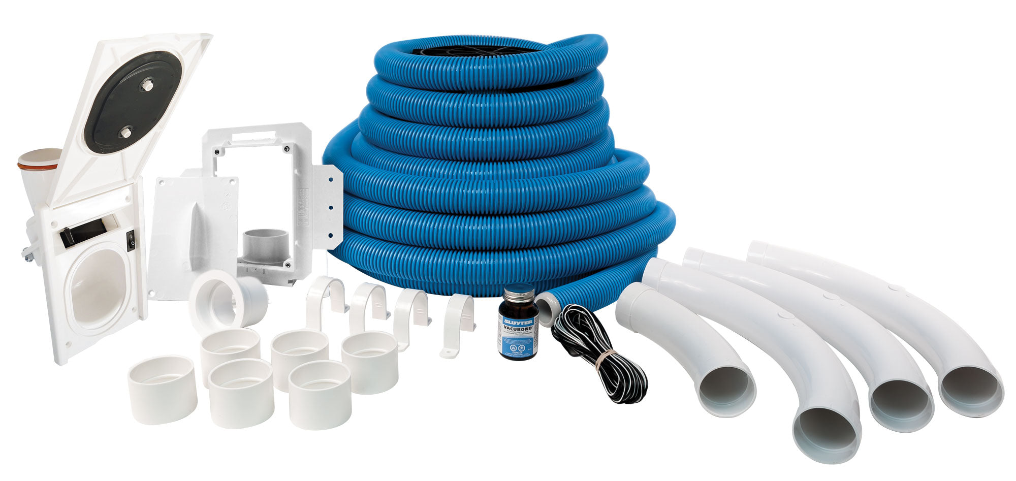 Complete Installation Kit Hide-a-Hose Rapidflex - 12 m (40') Retractable Hose - for HS5000 Inlet