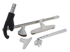 Central Vacuum Kit - Handle with Union and Button Lock Hide-A-Hose - 12
