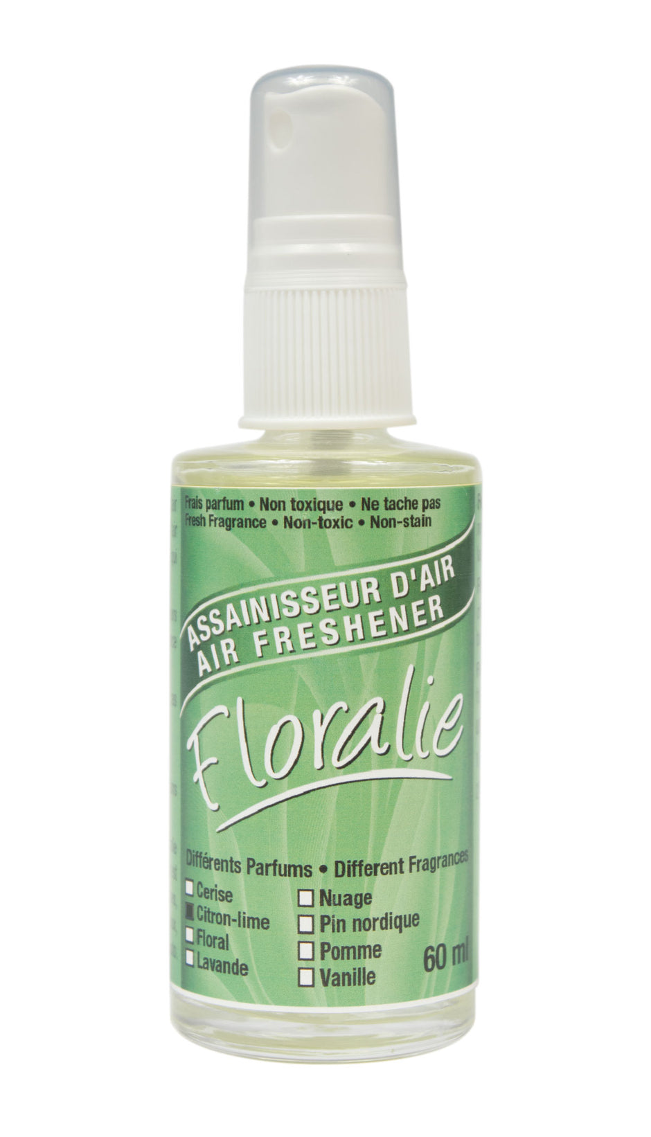 Air Freshener - Ultra Concentrated - Lemon-Lime Fragrance - 2 oz (60 ml) - Floralie 04004-0