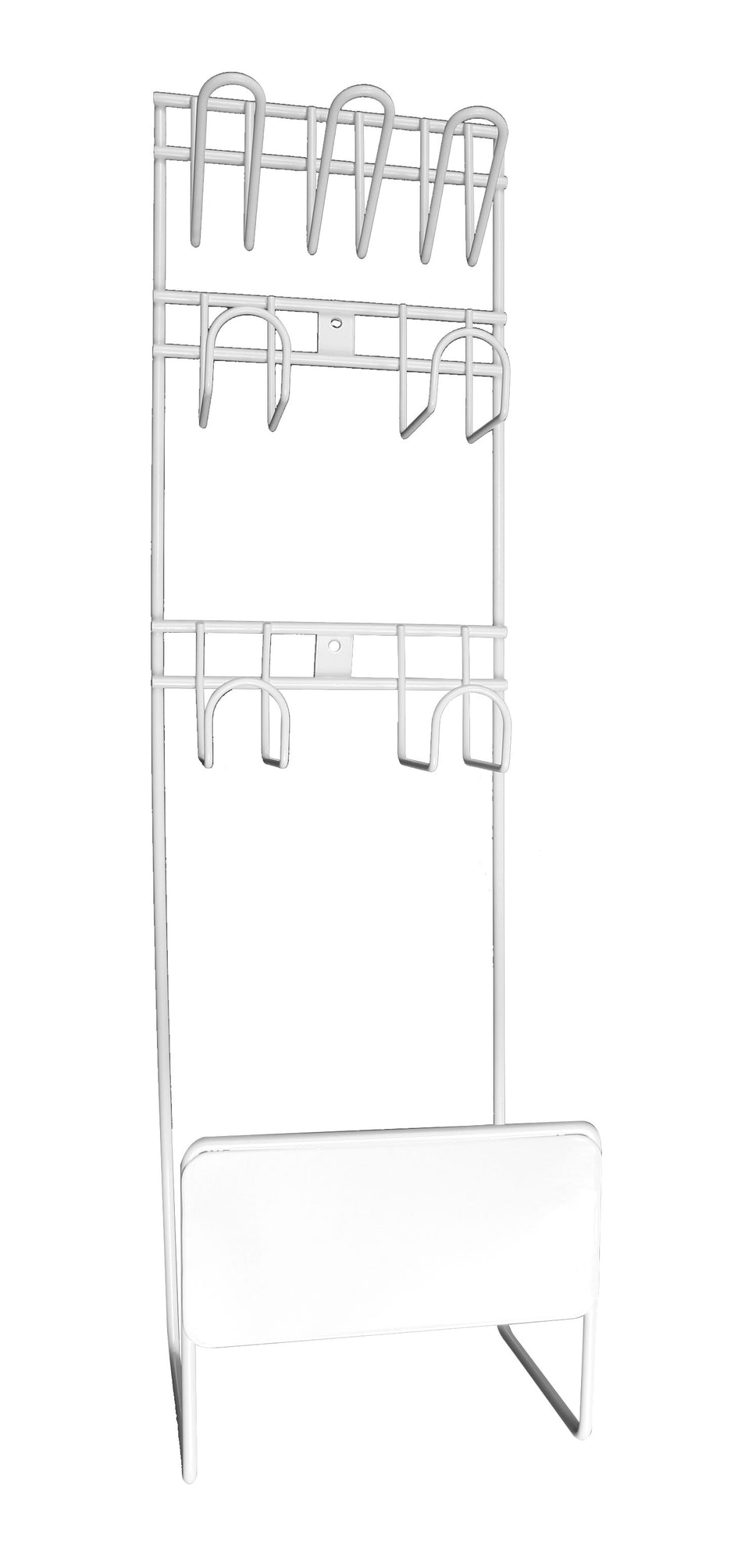 Metal Hose & Tools Caddy - for Central Vac - White Color