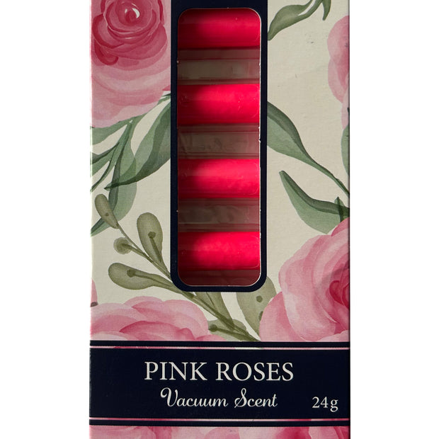 Air Freshener for Vacuum Cleaners - Pink Roses Scent - Pack of 8 - 24 g