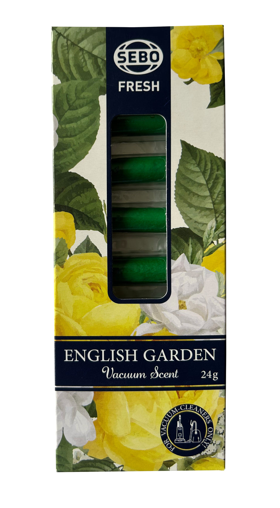 Air Freshener for Vacuum Cleaners - English Garden Scent - Pack of 8 - 24 g