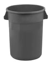 Round Garbage Can - Capacity of 32 Gallons (121 liters) - Grey