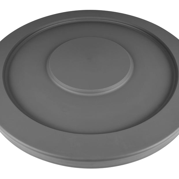 Standard Lid for Round Trash Garbage Can Bin - 32 gal (145.5 L) - Grey