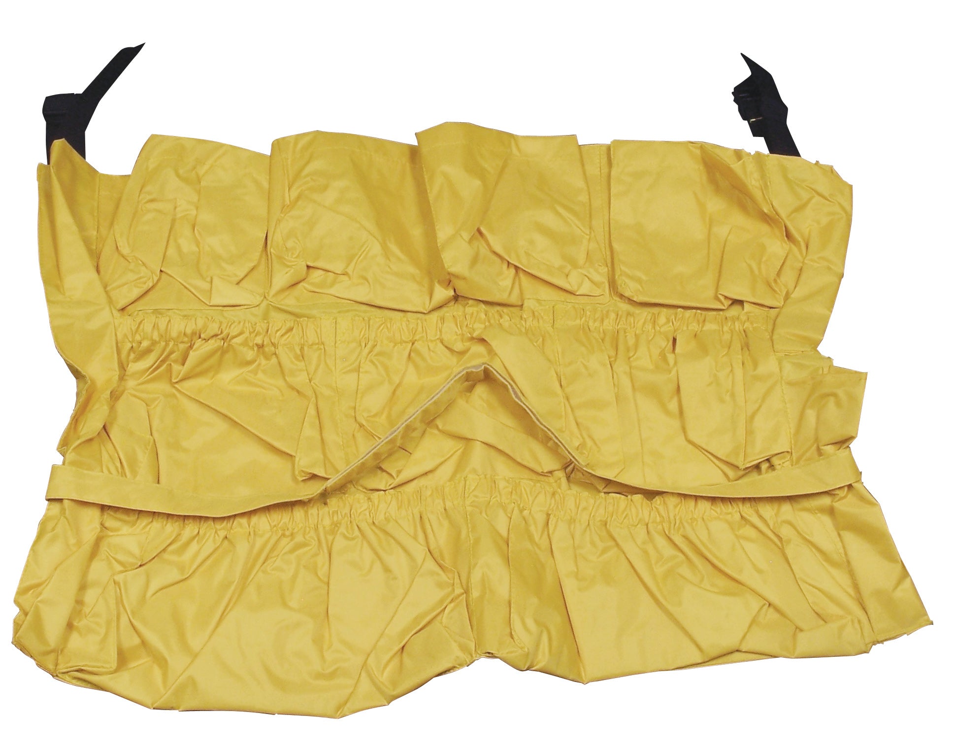 Caddy Bag to be Tied Around a Round Trash Garbage Can Bin - Yellow