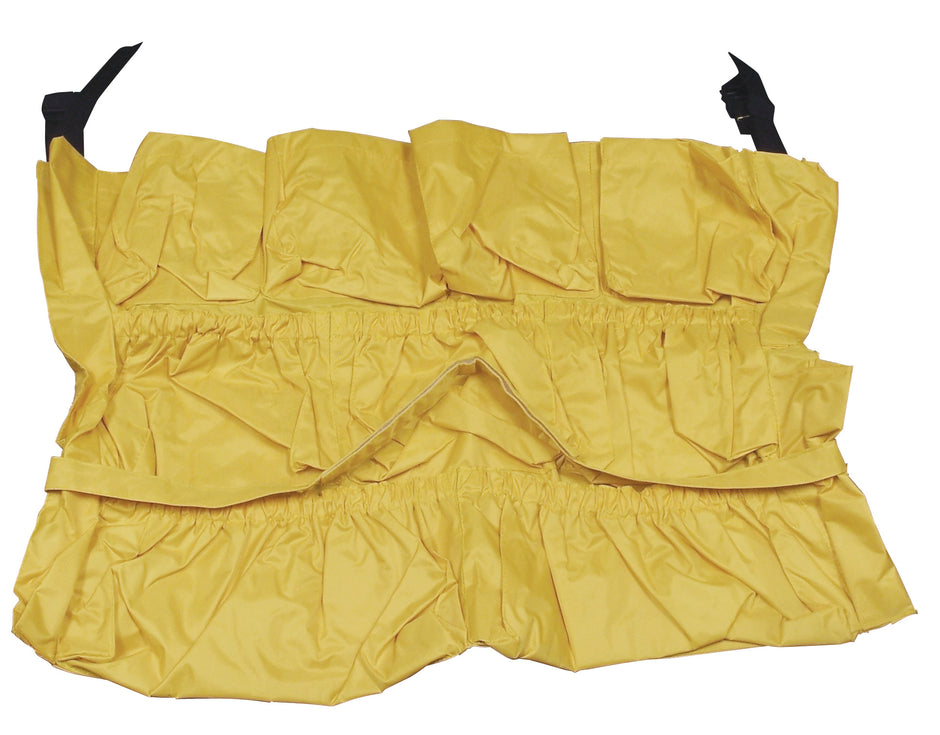 Caddy Bag to be Tied Around a Round Trash Garbage Can Bin - Yellow