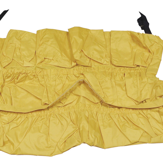 Caddy Bag to be Tied Around a Round Trash Garbage Can Bin - Yellow