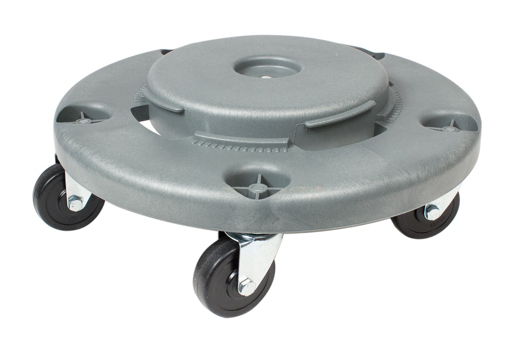 5-Wheel Dolly for Round Garbage Can - Light Grey