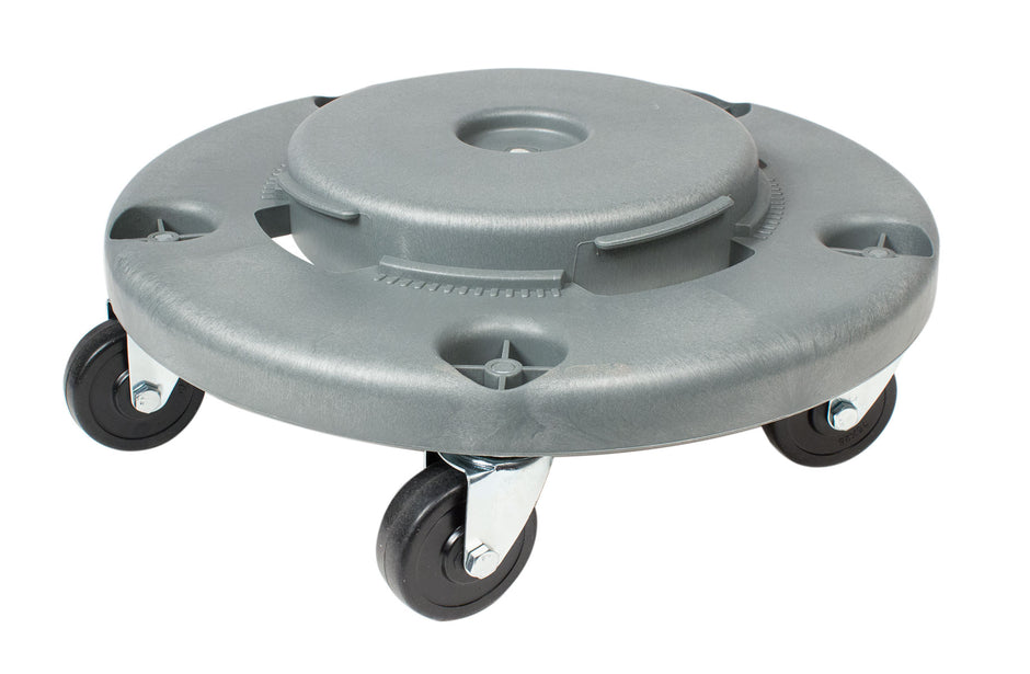 5-Wheel Dolly for Round Garbage Can - Light Grey