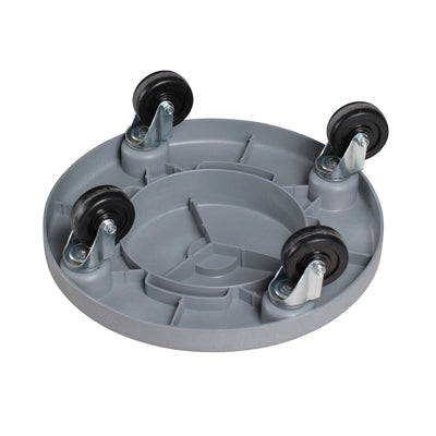 4-Wheel Dolly for Round Garbage Can - JS0041 - Medium Grey