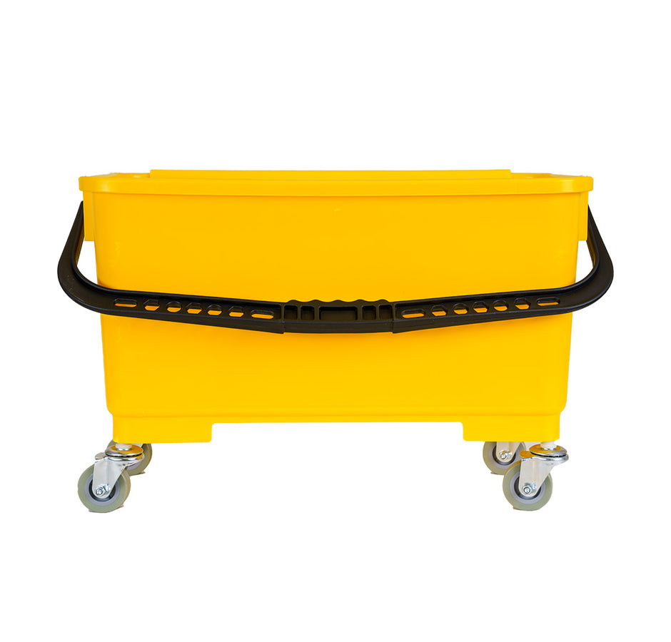 Window Cleaning Bucket with Support for Cloth Mop - 4.6 gal (21 L) - Yellow