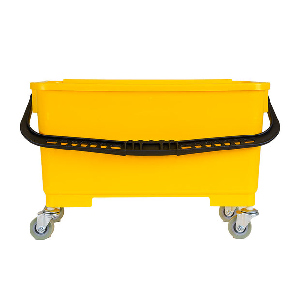 Window Cleaning Bucket with Support for Cloth Mop - 4.6 gal (21 L) - Yellow