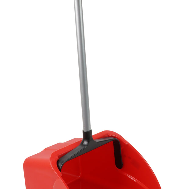 Standing Dust Pan - Long Handle - Jumbo - Red