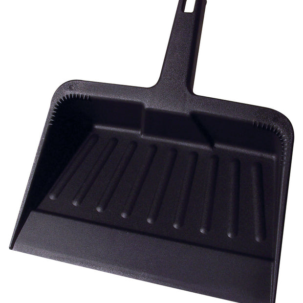 Commercial Dust Pan - 12" (30.4 cm) - Black