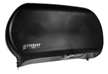Double Universal Bathroom Tissue Dispenser - Standard Roll - Clear Black - Everest Pro