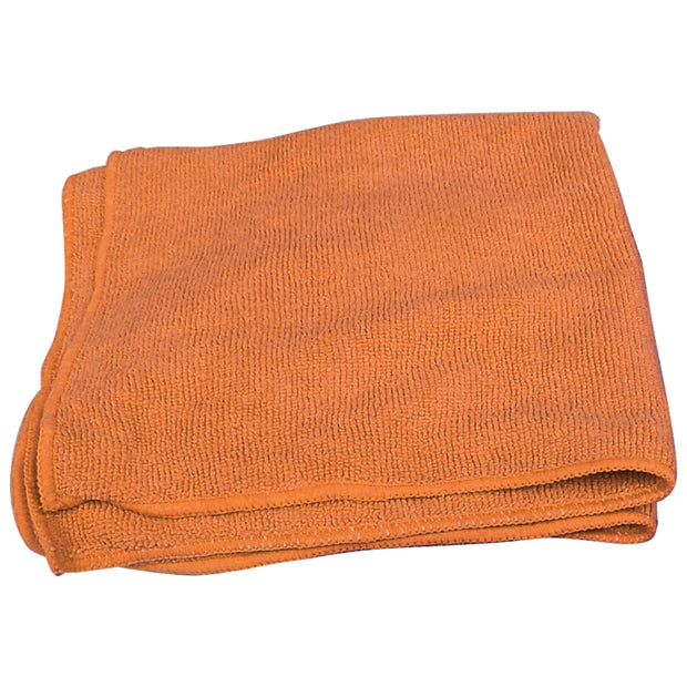 Multi-Purpose Microfiber Cloth 250 GSM - 16'' x 16'' (40.6 cm x 40.6 cm) - Orange