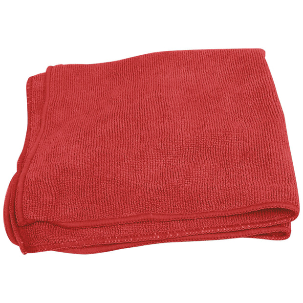 Multi-Purpose Microfiber Cloth 250 GSM - 16'' x 16'' (40.6 cm x 40.6 cm) - Red