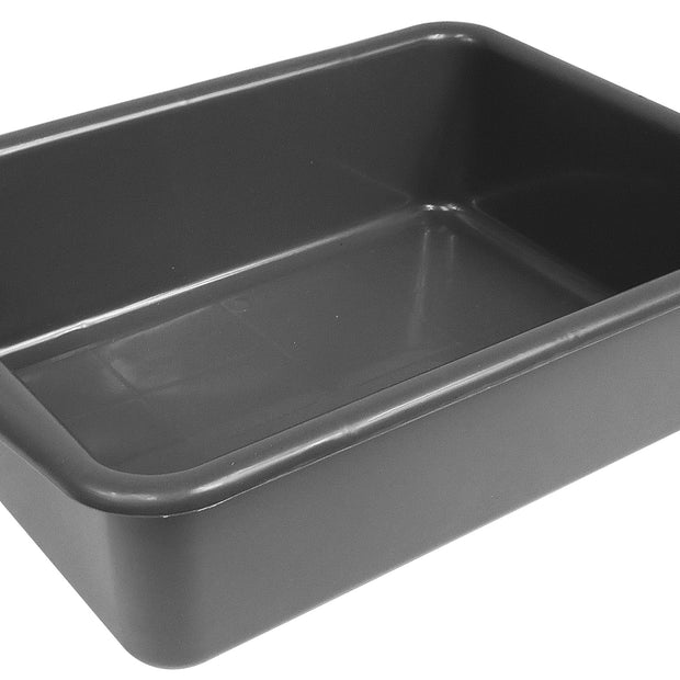 Plastic Tote Bin - 6" (15.2 cm) Depth - Grey