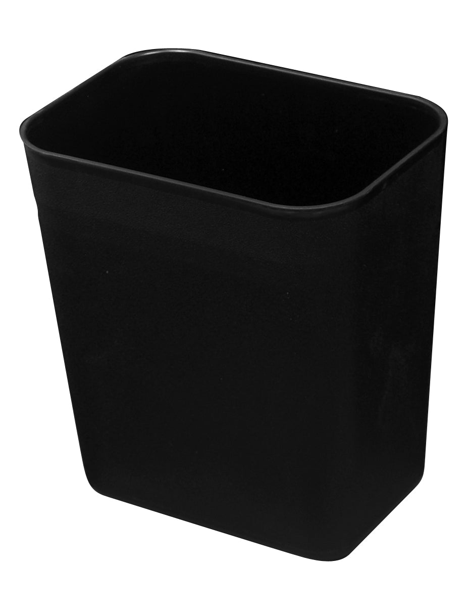 Office Trash Can / Bin - Wastebasket - 2 gal  (8 L) - Black