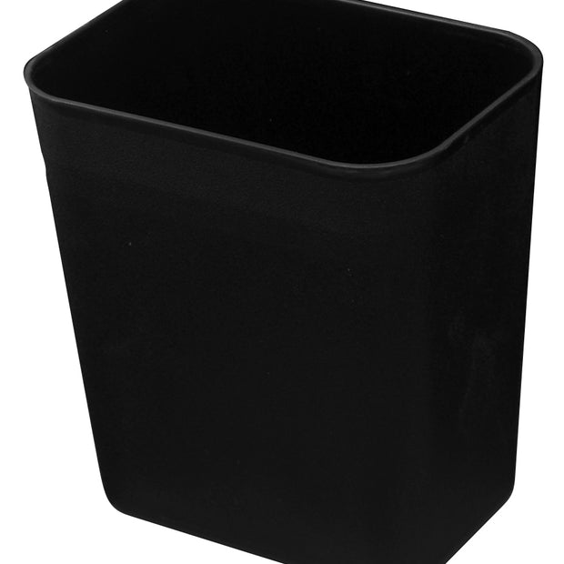 Office Trash Can / Bin - Wastebasket - 2 gal  (8 L) - Black